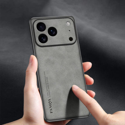 EUCAGR Luxury Sheepskin PU Leather Phone Case For iPhone 17Protect Stand Back Cover
