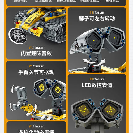 3 in 1 Technical RC Robot Dinosaur Building Blocks City Snail Racing Car Remote Control Bulldozer Truck Bricks Toys Kids Gifts