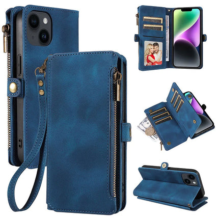 Multi-pocket Leather Wallet Case For iPhone 17 16 15 14 13 12 11 Pro MAX Wallet Card Holder For iPhone 15 Plus Book Case