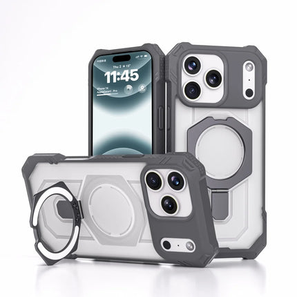 Luxury Heavy Military Armor Shockproof Case For iPhone 17 Magsafe Magnetic Ring Stand Holder Hard Cover