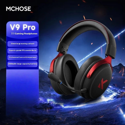 Mchose V9 Pro Gaming Headset Overhead Wireless Bluetooth Computer Gaming Headphones With Microphone Portable Audio Video Devices