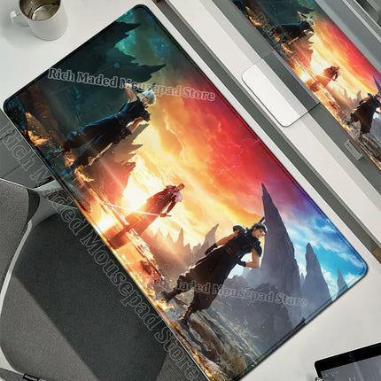 90x40 FINAL FANTASY VII Lockhart Large Mousepad Xxl Gaming Accessories Gamer Keyboard Desk Mat PC Accessories E-Sports Mouse Pad