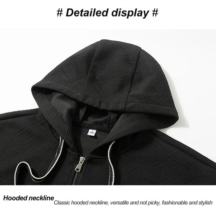 2025 New in Men's Hoodie Half Zip Long Sleeve Oversize Hooded Sweatshirt Male Spring Clothes Loose Fit Zip-up Golf Wear Big Size