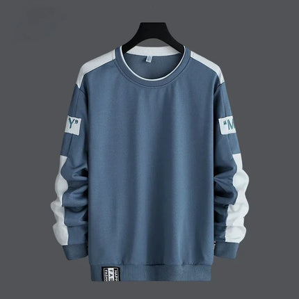 Men Sweatshirt Hoodies Harajuku Hip Hop Streetwear Casual Men's Pullover Hoodie Spring Autumn Patchwork Sweatshirts Mend