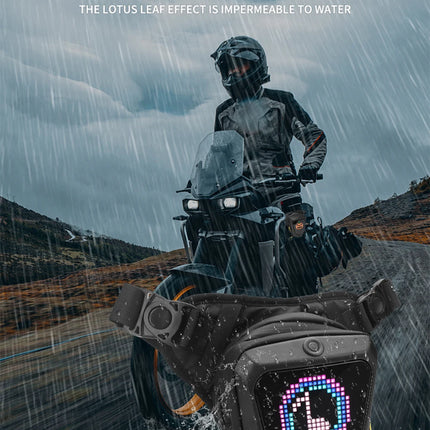 Smart LED Screen Motorcycle Bicycle Leg Bag Waterproof Ride Cycling Drop Leg Side Bag For Men Women DIY Pattern APP Control