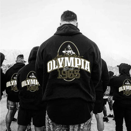 Autumn/Winter New Men's Hoodie Fashion Letter Print 100% Cotton High Quality Men's Street Fitness and Sports Wear