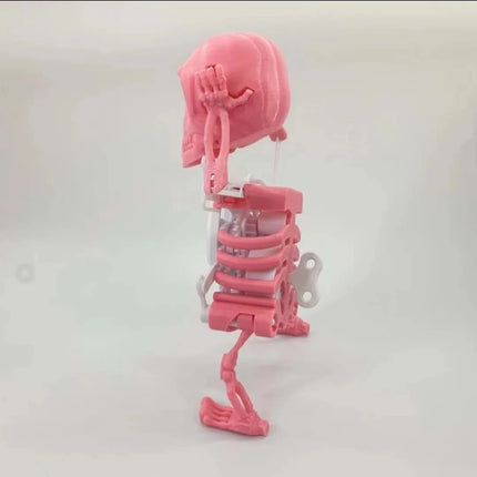 Dancing Skeleton Toys Clockwork Fun Little Toy Ornaments Creative Stress Relief Desktop Toys Gift For Friends Halloween Ornament