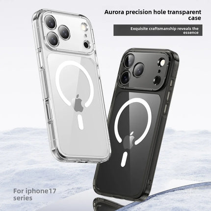 Transparent Magsafe Magnetic Phone Case for IPhone 17 Air 17 Pro Max Wireless Charging Shockproof Protective Hard Back Cover