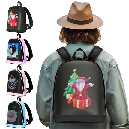 LED Advertising Backpack APP Control Advertising Business Bag Waterproof Outdoor Pixel Screen Bag School Bag for Outdoor Travel
