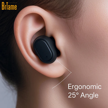 Briame Wireless In-Ear Earphones Bluetooth Headphones Mini Hifi Sound Earbuds 40H long-lasting standby Bluetooth Headsets Stereo