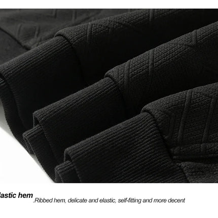 2025 New in Men's Hoodie Half Zip Long Sleeve Oversize Hooded Sweatshirt Male Spring Clothes Loose Fit Zip-up Golf Wear Big Size