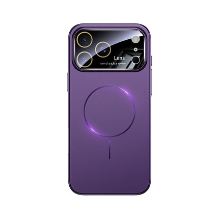 New Large Window Magsafe Phone Case for IPhone 17 Magnetic Wireless Charging Skin Feel PC Protection Phone Cover