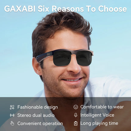 New M9pro Intelligent Bluetooth Glasses AI Translation Sports Cycling Fishing Polarized Multi functional Sunglasses Built in Cyc