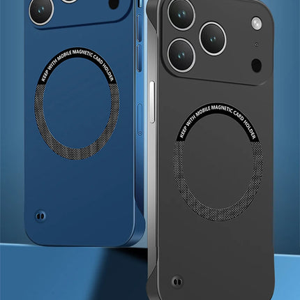 Original High Qualtiy Magnetic Wireless Charging Case for iPhone 17 Pro Max Air 5G Hard Cover Camera Protection Frameless Design