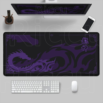 Black & Red Dragon God Mouse Pad Gaming XXL Non-Slip Keyboard Desk Mat Office Carpet Computer Mouse Mat XL New HD Print Mousepad