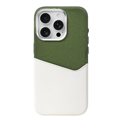 Card Holder Pocket MagSafe Leather Case Compatible with iPhone 17 Wireless Charging Protective Case
