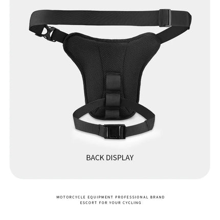 LED Red Light Motorcycle Leg Bag Thigh Belt Hip Bum Waterproof Ride Cycling Biker Waist Bag Fanny Pack Moto Travel Hiking Pocket