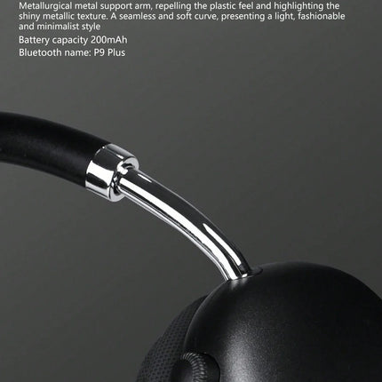 Wireless Over-Ear Headphones with ANC Noise Cancellation, Dual-Mode Design, Chip 5.4, Surround Sound, Button Control, Long Batte