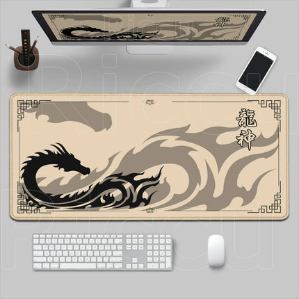 Black & Red Dragon God Mouse Pad Gaming XXL Non-Slip Keyboard Desk Mat Office Carpet Computer Mouse Mat XL New HD Print Mousepad