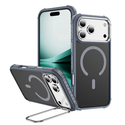 Fashion Skin-friendly Frosted Phone Case For IPhone 17 Shockproof Magnetic Charge Lens Bracket Protective Cover
