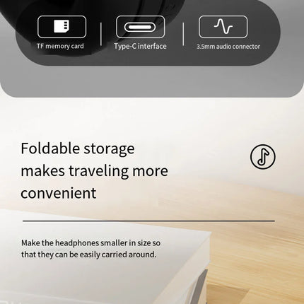 M5 wireless headphones, Bluetooth 5.3 HiFi stereo headphones, noise-cancelling gaming headphones, foldable headphones with micro