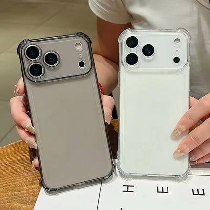 Silicone TPU Phone Case For iPhone 17 Clear Shockproof Anti Fall Cases Slim Back Cover