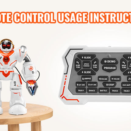 SucceBuy RC Robot Toys for Kids Battle Mode Programmable Remote Control Smart Robot with Bullets Interactive Dancing Robot