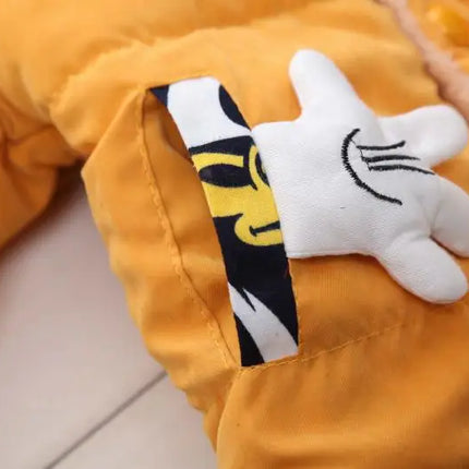 Winter Thick Jacket For Girls Boys Coats Christmas Casual Jacket Baby Kids Warm Coat 1 2 3 4 Yrs Children Hooded Outwear