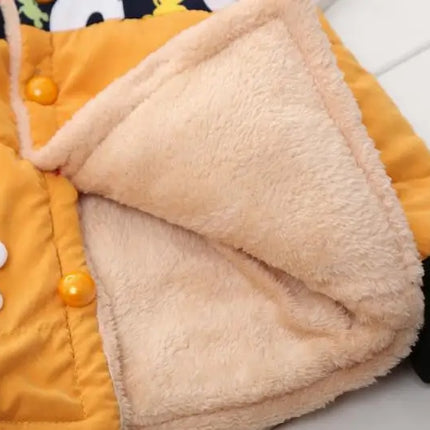 Winter Thick Jacket For Girls Boys Coats Christmas Casual Jacket Baby Kids Warm Coat 1 2 3 4 Yrs Children Hooded Outwear