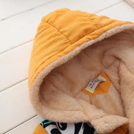 Winter Thick Jacket For Girls Boys Coats Christmas Casual Jacket Baby Kids Warm Coat 1 2 3 4 Yrs Children Hooded Outwear