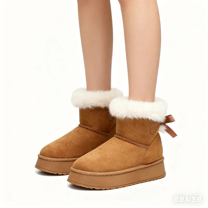 Winter Women Shoes Fashion High Top Cotton Shoes Plush Warm Snow Boots Winter Boots for Women Outdoor Non Slip Platform Boot