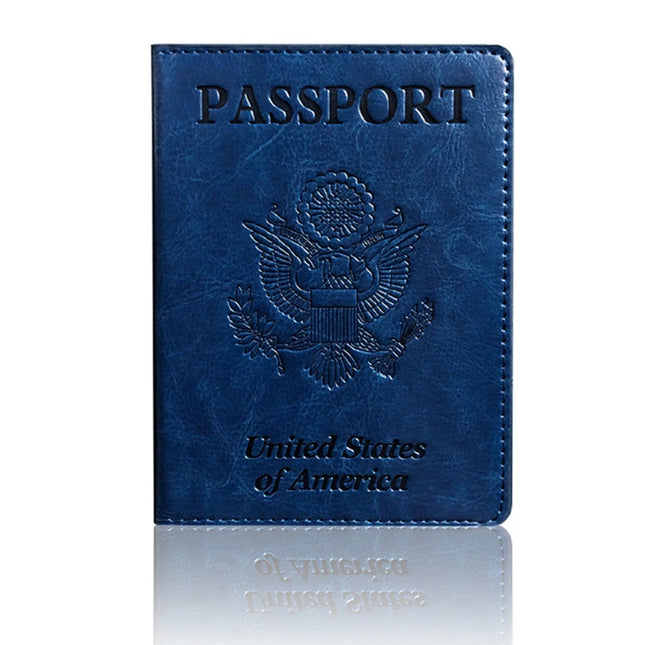 Passport Holder Cover Wallet Travel Essentials RFID Blocking Leather Card Case International Travel Must Haves Travel Accessorie