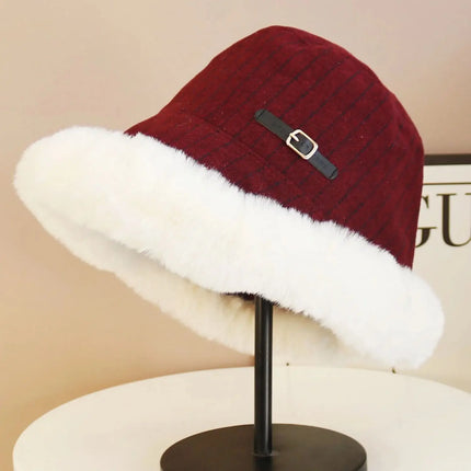 2025 new hat for women in winter plus velvet fisherman hat warm windproof ear protection Lei Feng hat for women in autumn and wi