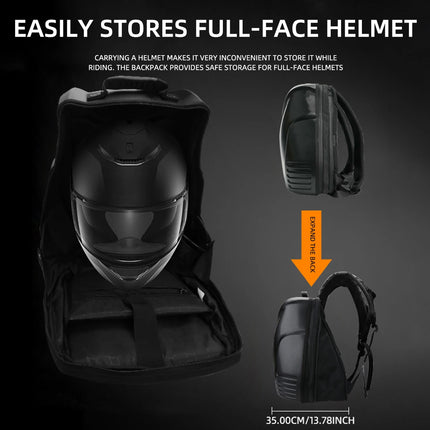 LOY Owl Design LED Display Smart Screen Motorcycle Cycling Backpack Bluetooth Control DIY Travel Bag Hard Shell Helmet Bag