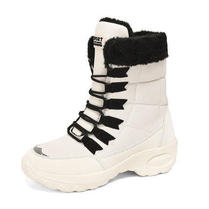 Winter Shoes Waterproof Slip on Women Comfortable Outdoor Ankle Hiking Boots Women High Boots Platform Fur Warm Snow Boots