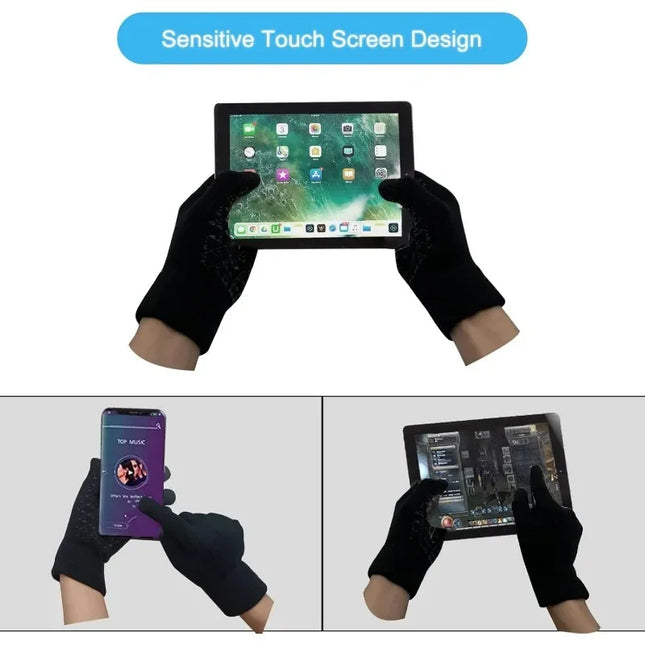 Winter Gloves for Men Women Upgraded Touchscreen Gloves Outdoor Cycling Sports Thermal Warm Knit Glove for Running Driving