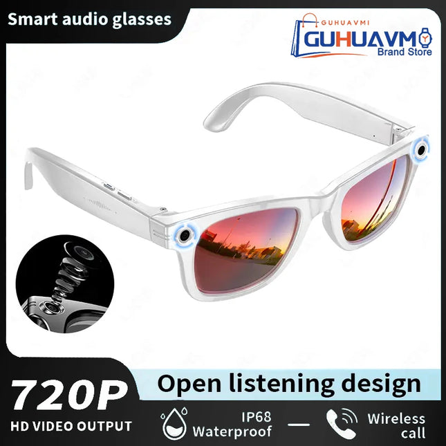 2025 NEW 800W Pixel UHD Camera Smart Glasses Video Recording AI Photo Recognition Answer Translation Bluetooth Call Sunglasses