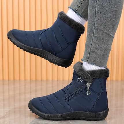 2025Winter Shoes for Women New Fashion Round Toe Designer Snow Boots Daily Home Leisure Waterproof Mother Cotton Shoes for Women