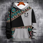 M / Black Geometric Pattern