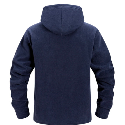 Winter Hunting Men’s Fleece Jacket Warm Coats Polar Outdoor Hoodie Jacket Multi-Pocket Casual Full Zip Sport Hiking Coat S-XXXL