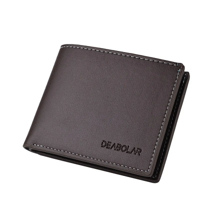 Men's PU Leather Folding Wallet