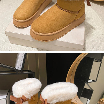 Winter Women Shoes Fashion High Top Cotton Shoes Plush Warm Snow Boots Winter Boots for Women Outdoor Non Slip Platform Boot