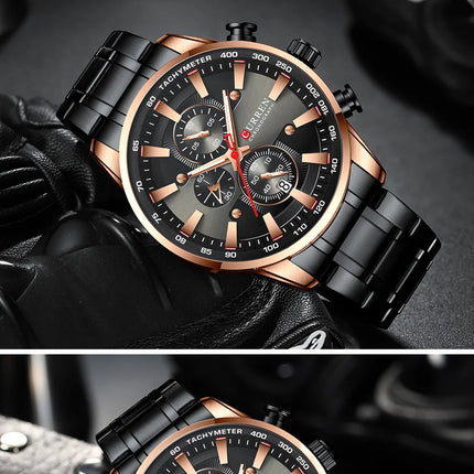 Top Luxury Brand CURREN Quartz Men’s Watch Sport Waterproof