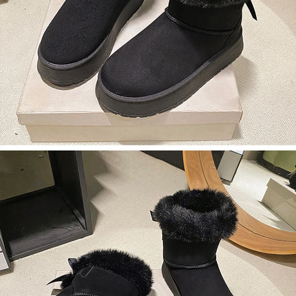 Winter Women Shoes Fashion High Top Cotton Shoes Plush Warm Snow Boots Winter Boots for Women Outdoor Non Slip Platform Boot