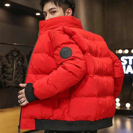Winter Man Jackets Cotton-padded Parkas Puffer Jacket Men Warm Coats Thick Fashion Casual Outwear Streetwear Men's Clothing Top