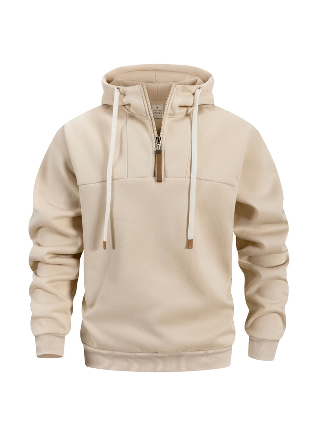 Men's Hoodie Zipper Warm Sweatshirts Fashion Men Casual Jacket Autumn Winter Outdoor Hoodie Pullover Male Sportswear Streetwear
