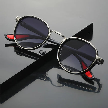 Fashionable Sunglasses for hiking use，fishing and travel - Durable Zinc Alloy Fram with polycarbonate lens
