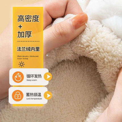 Winter Footwear Flat New Autumn Women Indoor Home Non Slip Versatile House Shoes Warm Plush Cotton Slippers TG06