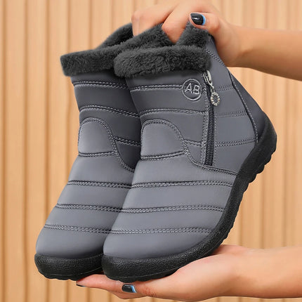 2025Winter Shoes for Women New Fashion Round Toe Designer Snow Boots Daily Home Leisure Waterproof Mother Cotton Shoes for Women