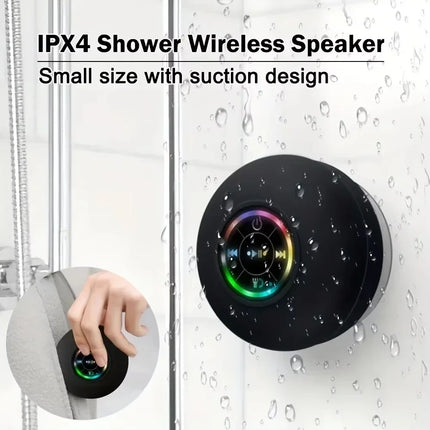 Xiaomi Mini Bluetooth Speaker Shower Subwoofer Waterproof Handsfree Loudspeaker With Suction Cup Mic For Bathroom Pool Beach Car